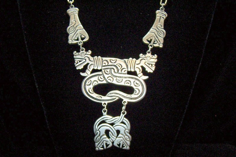 980 Los Castillo Vintage Mexican Amethyst Necklace
