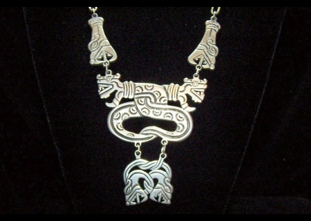 980 Los Castillo Vintage Mexican Amethyst Necklace